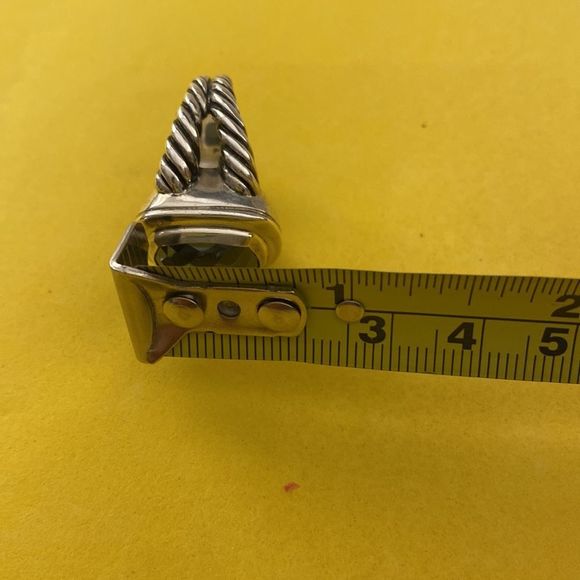 Authentic David Yurman Albion Hematite Sterling Silver Ring excellent condition - Picture 10 of 10